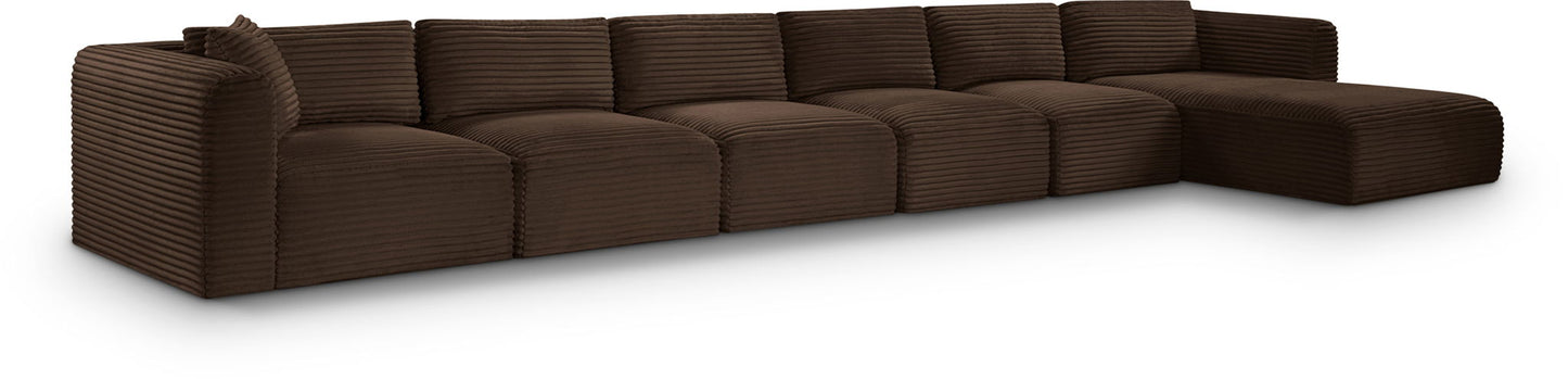 Shaggy - 6 Piece Modular Sectional With Chaise