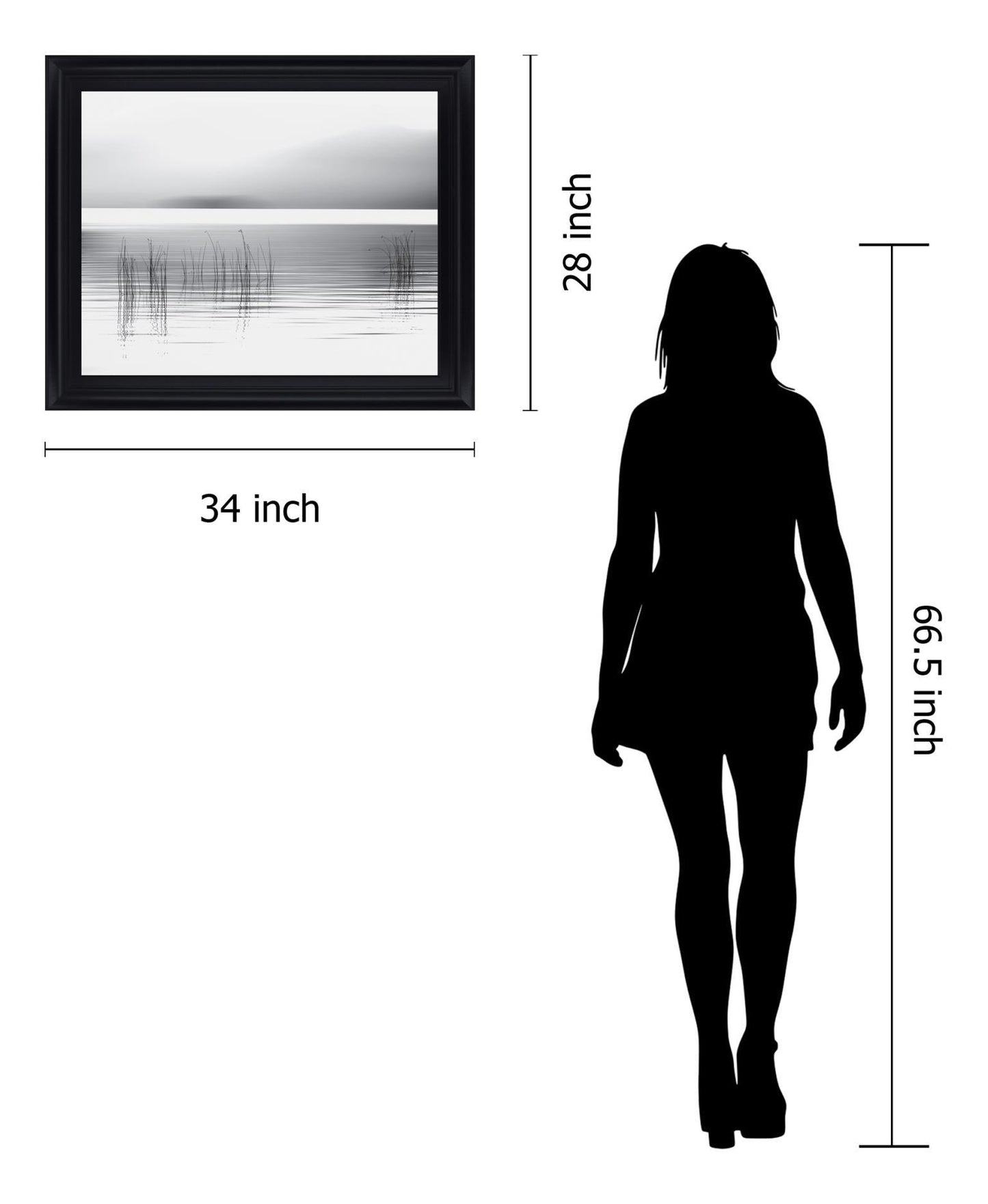 Whispering Reeds - 28" x 34" Framed Wall Art