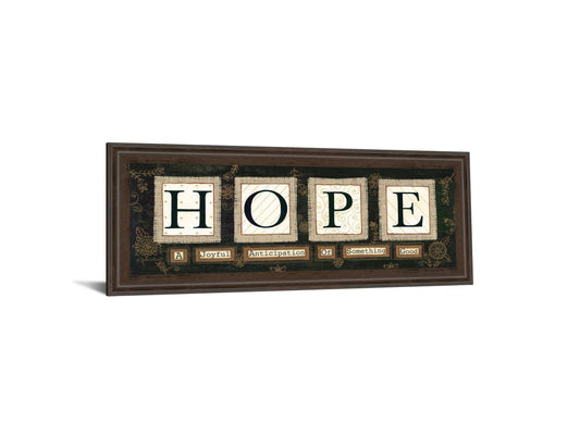 Hope By Anne Lapoint - Wall Art - Dark Brown