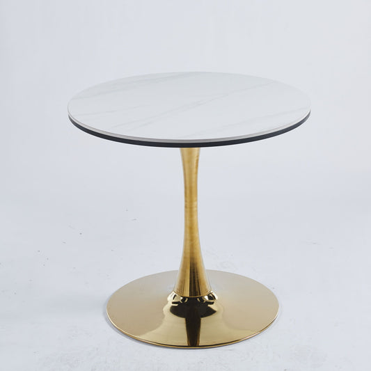 Tulip Table Mid-Century Dining Table With Round Table Top, Pedestal Dining Table, End Table Leisure Coffee Table