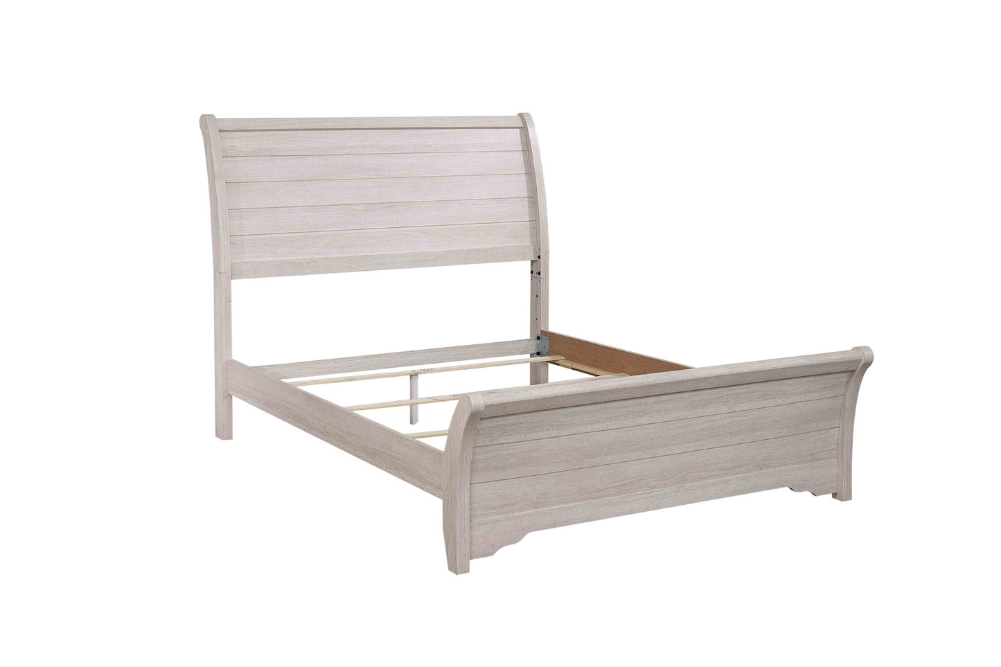 Coralee - Panel Queen Bed - Chalk / Gray
