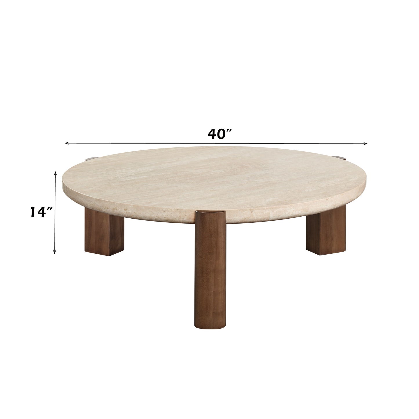 Leonardo - Coffee Table - Cream / Oak