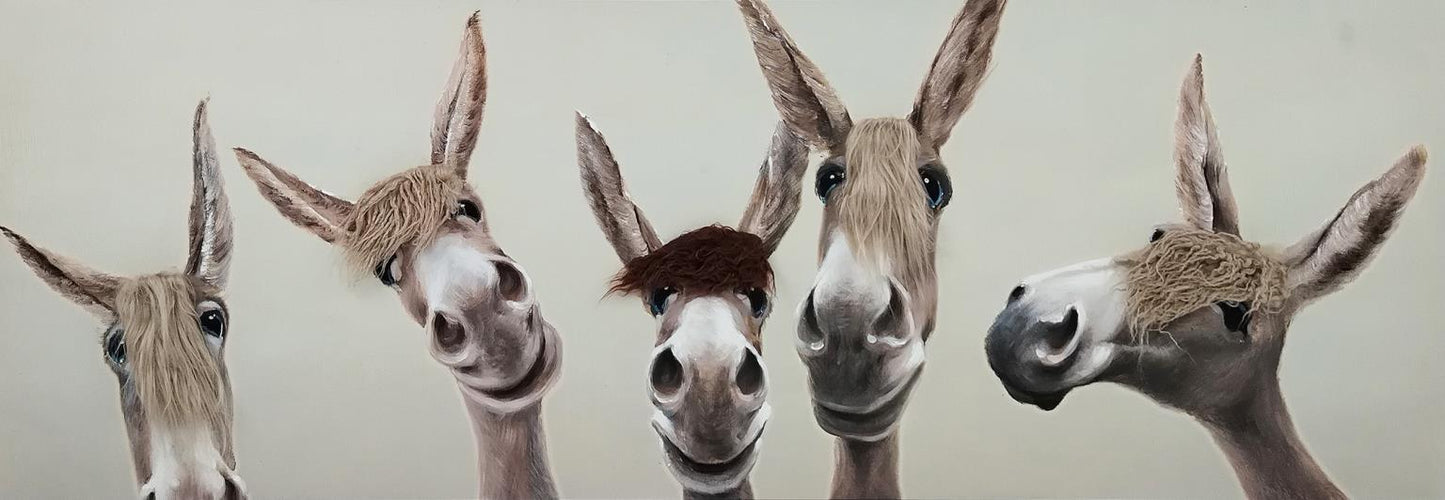 Whimsical Brows - 20" x 60" Framed Wall Art