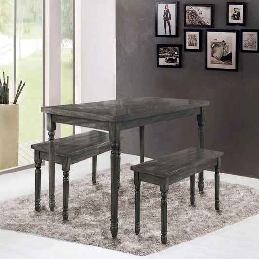 Rectangular Dining Table - Gray