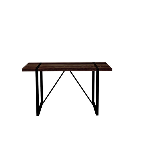 Modern Dining Table With Metal Legs For 4 - 6 Person