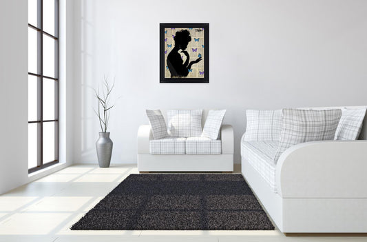 Whimsical Silhouette - 28" x 34" Framed Wall Art