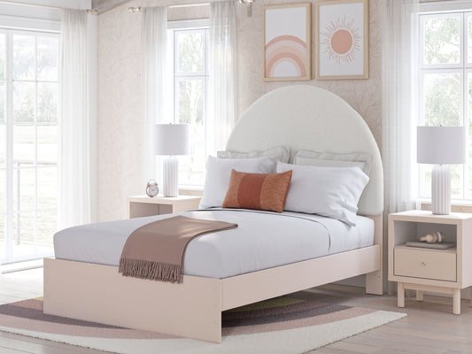 Wistenpine - Upholstered Panel Bed