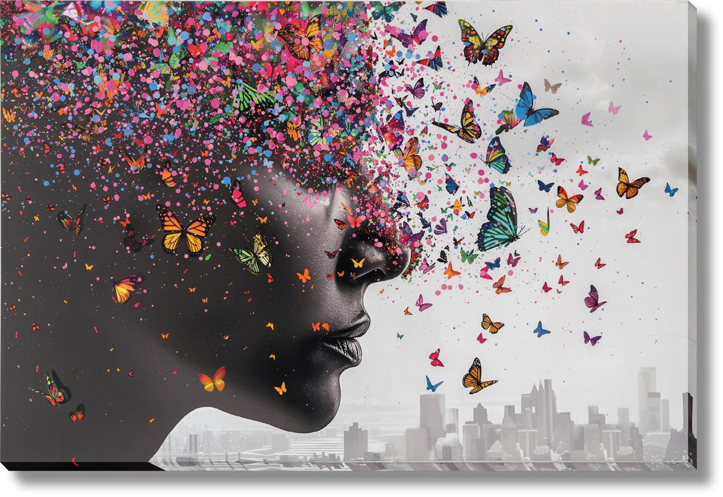 Chromatic Mindburst - 32" x 47" Framed Wall Art