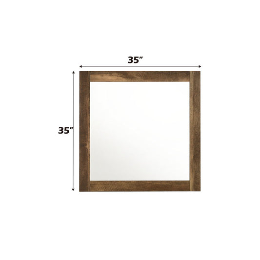 Morales - Mirror - Rustic Oak