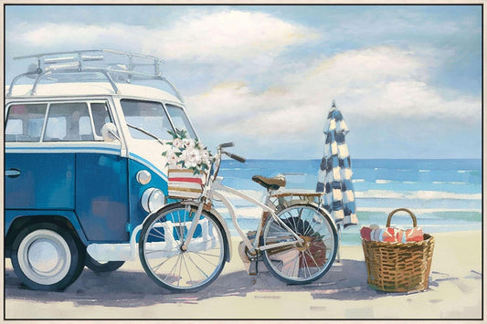 Seaside Escape Journey - 32" x 48" Framed Wall Art