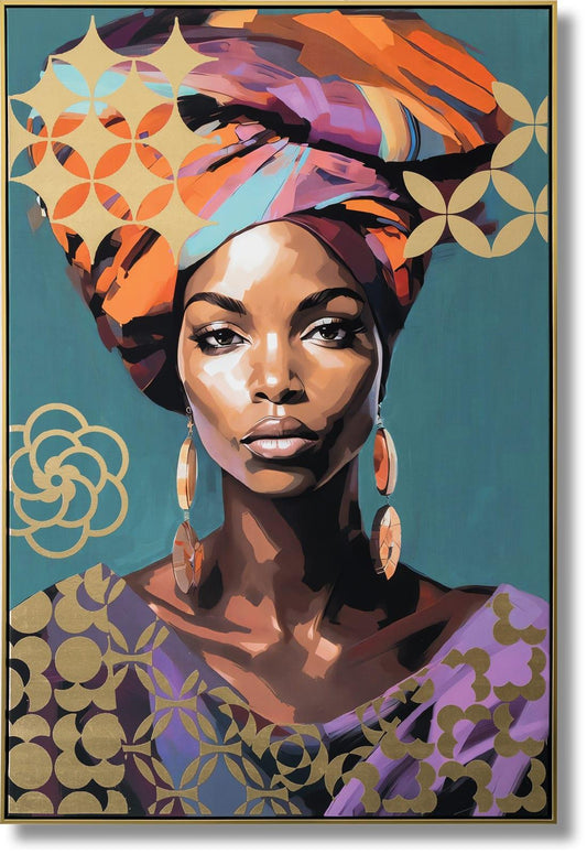 Golden Essence - 48" x 33" Framed Wall Art