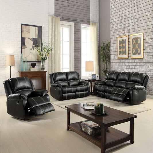 Zuriel - Synthetic 3 Piece Living Room Recliner Set