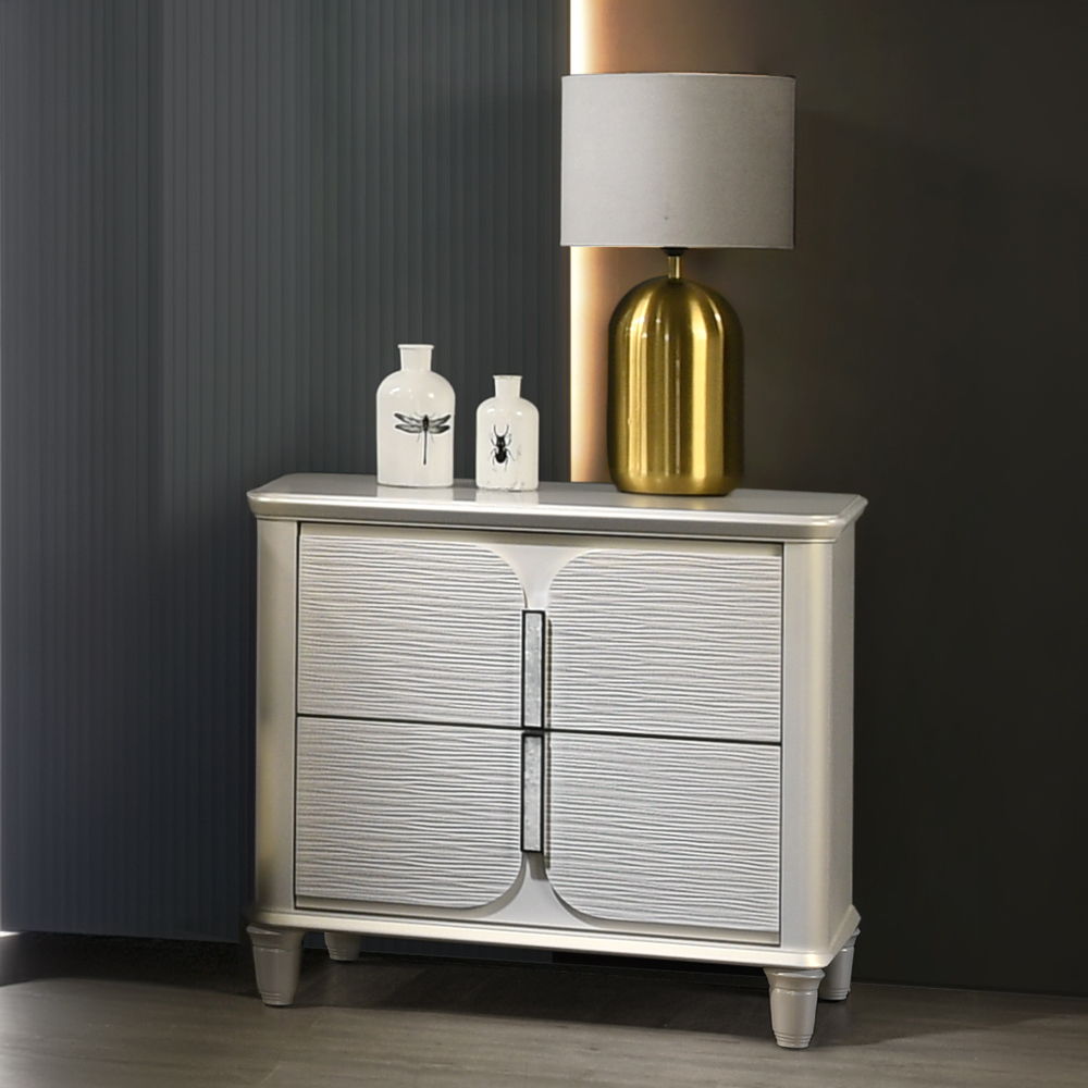 Laveda - Nightstand - Pearl White