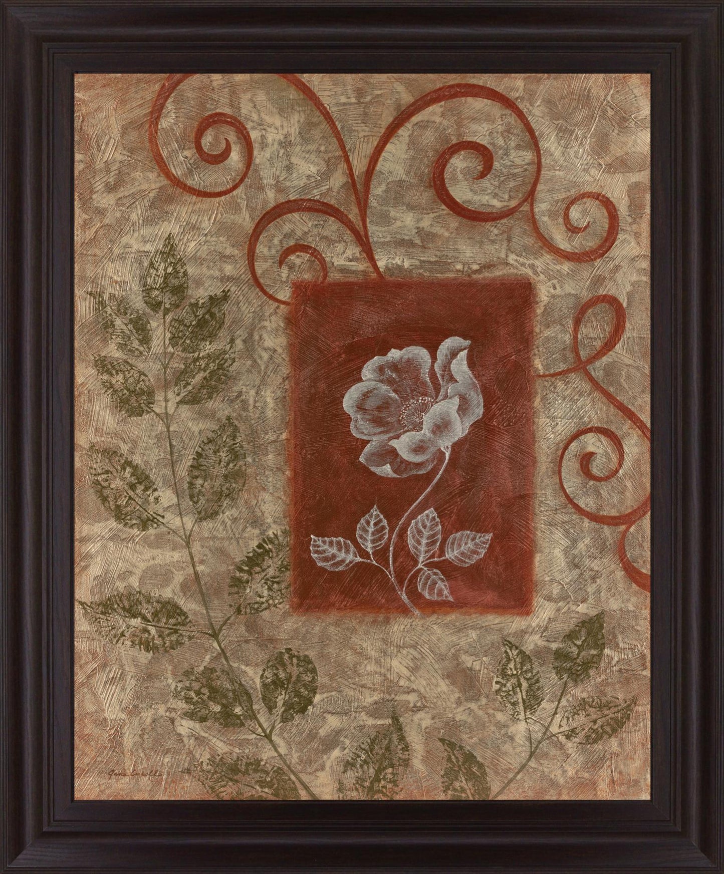 Whimsical Petal Dance - 28" x 34" Framed Wall Art