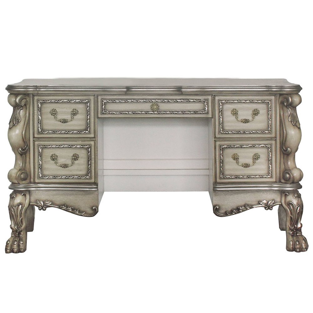 Dresden - Vanity Desk - Vintage Bone White