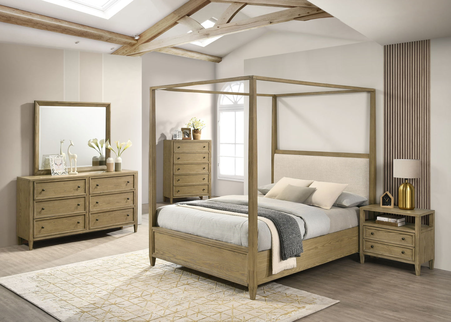 Sienna - King Bed - Ash