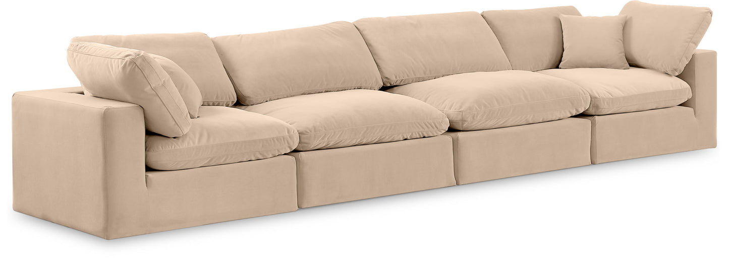 Comfy - Velvet Modular Sofa 4 Seats