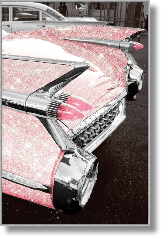 Glittered Fins Drive - 32" x 47" Framed Wall Art