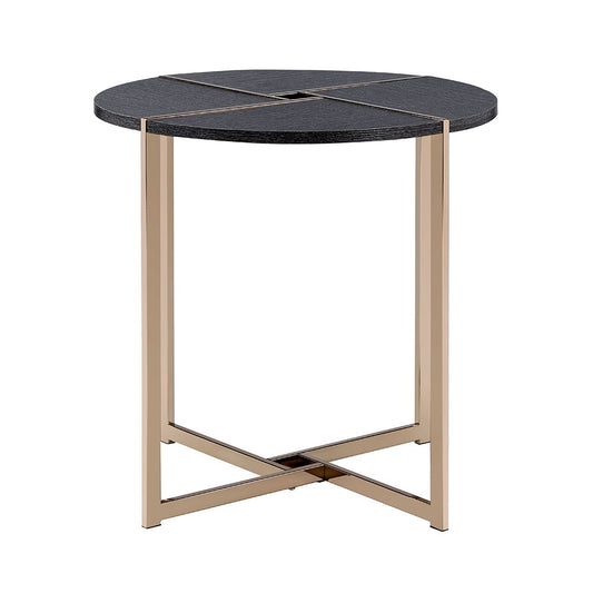 Bromia - End Table - Black & Champagne