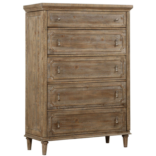 5 Drawer Chest With Construction - Taupe
