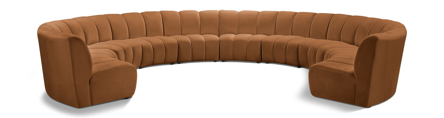 Infinity - 10 Piece Modular Sectional - Saddle