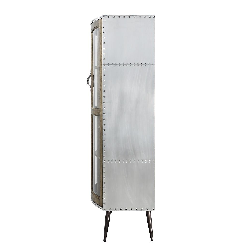 Brancaster - 68" Cabinet - Oak & Aluminum