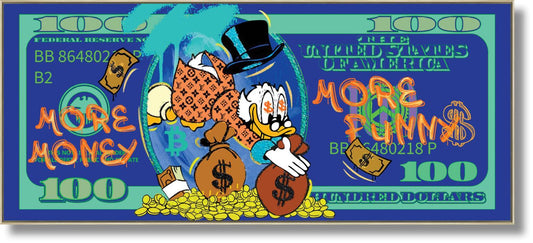 Greedy Duck Delight - 28" x 63" Framed Wall Art