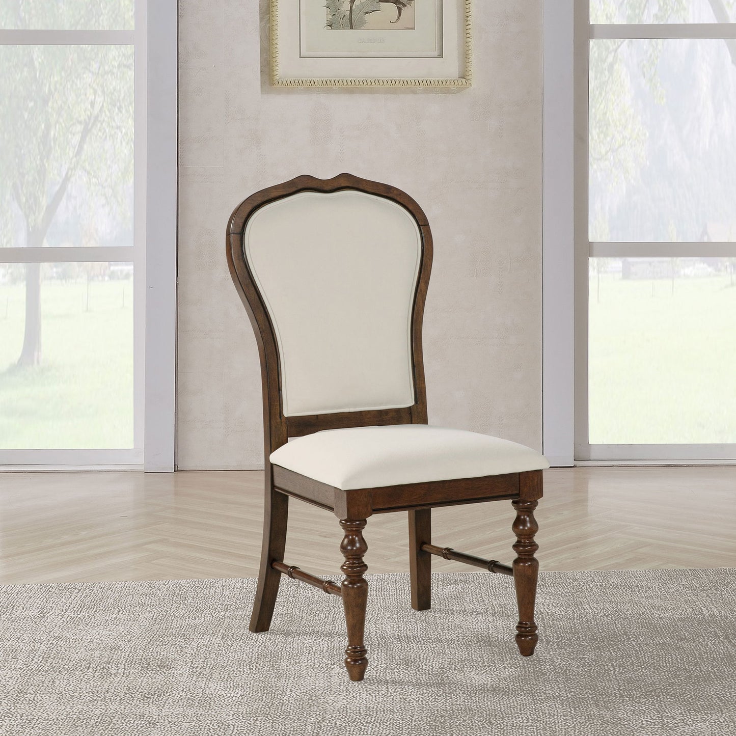 Claire - Upholstered Dining Side Chair (Set of 2) - Ivory