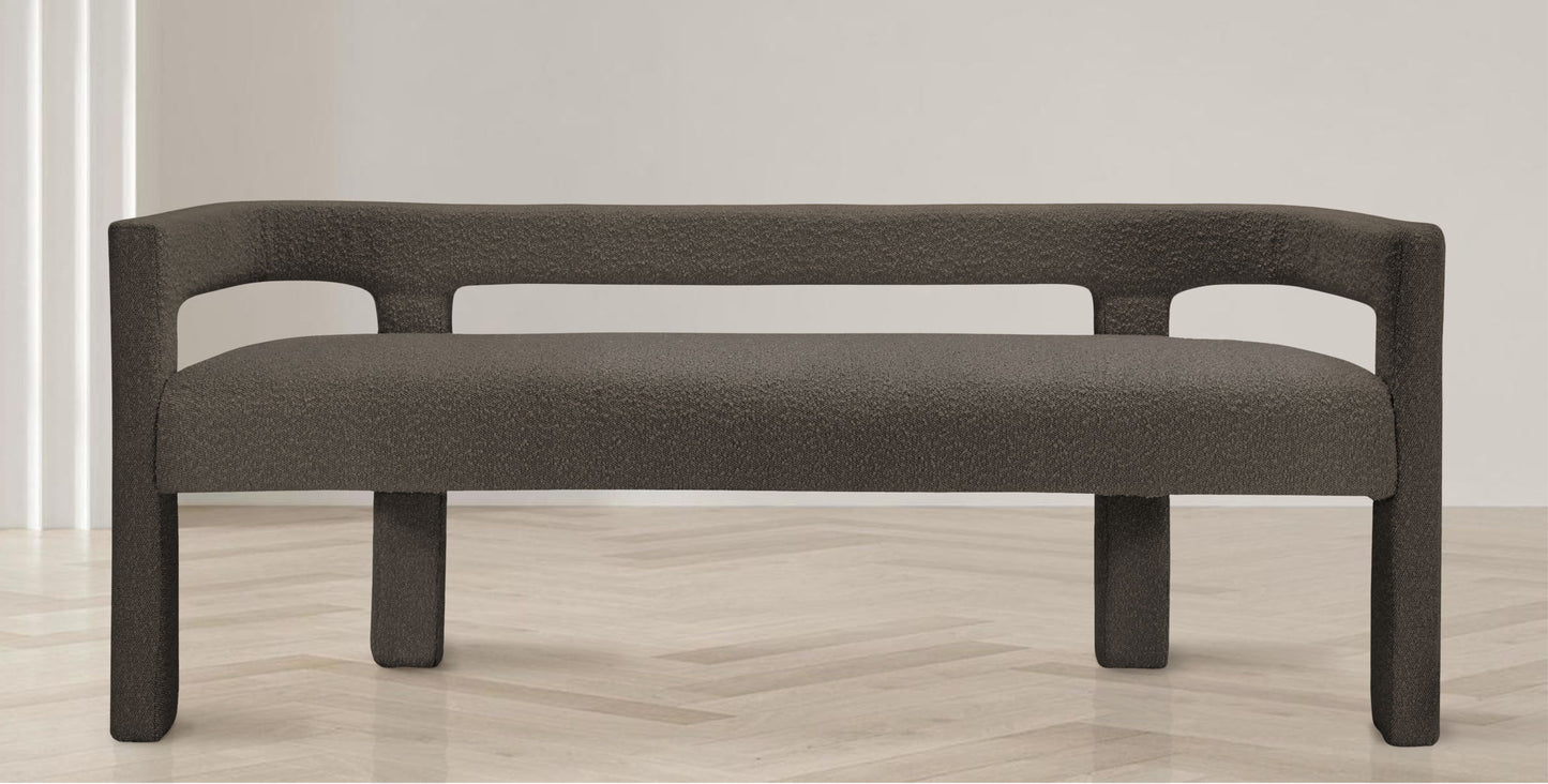 Athena - Boucle Fabric Bench