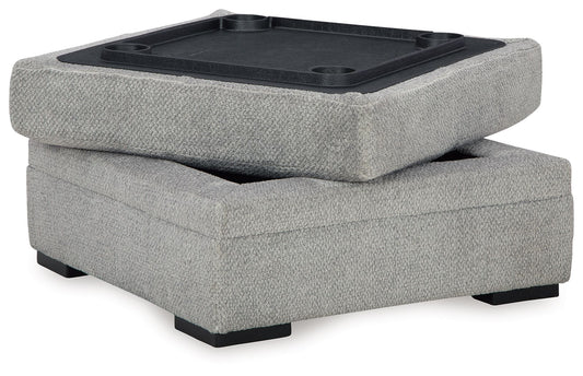 Casselbury - Ottoman With Storage - Cement