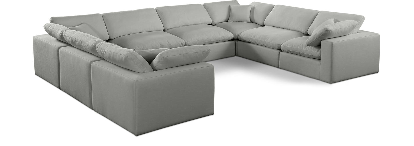 Comfy - 8 Piece Linen Modular Sectional