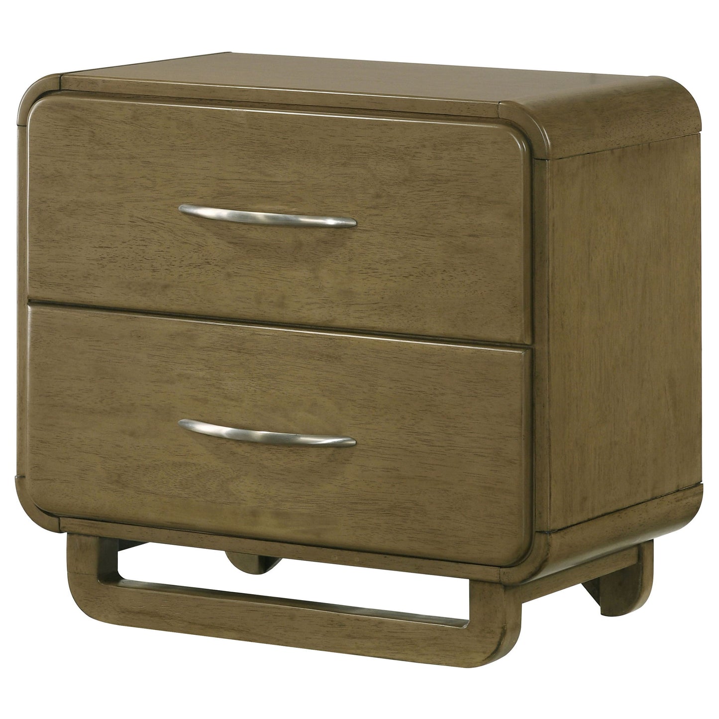 Tully - 2 Drawer Nightstand - Nutmeg Brown
