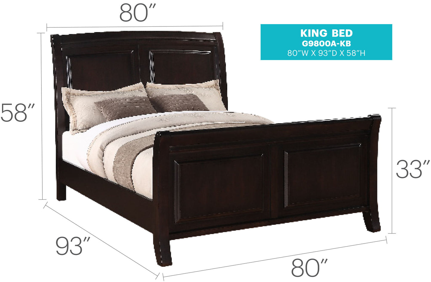 Elegant Transitional Bed