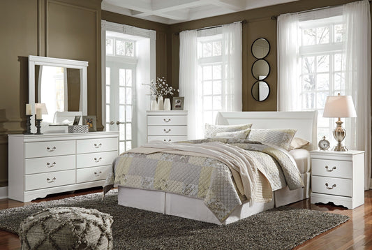 Anarasia - Sleigh Headboard With Bolt On Bed Frame