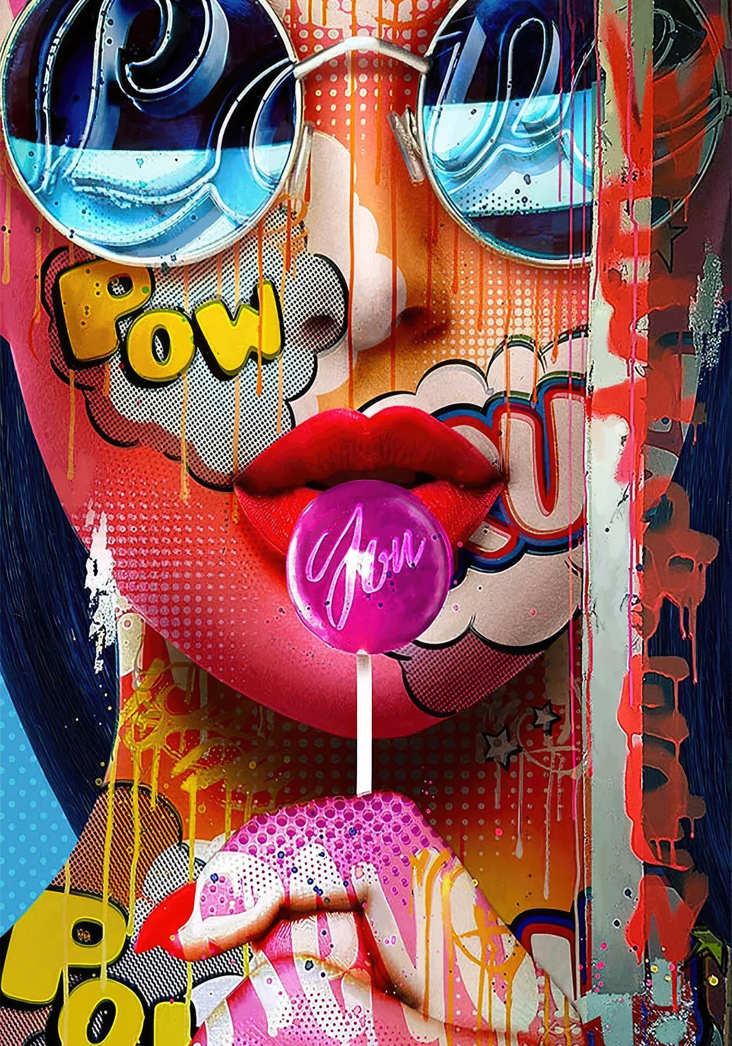 Pow (Framed) - Pink