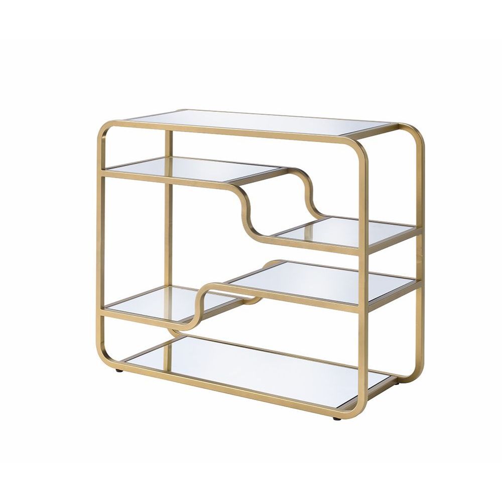 Astrid - Sofa Table - Mirrored & Gold