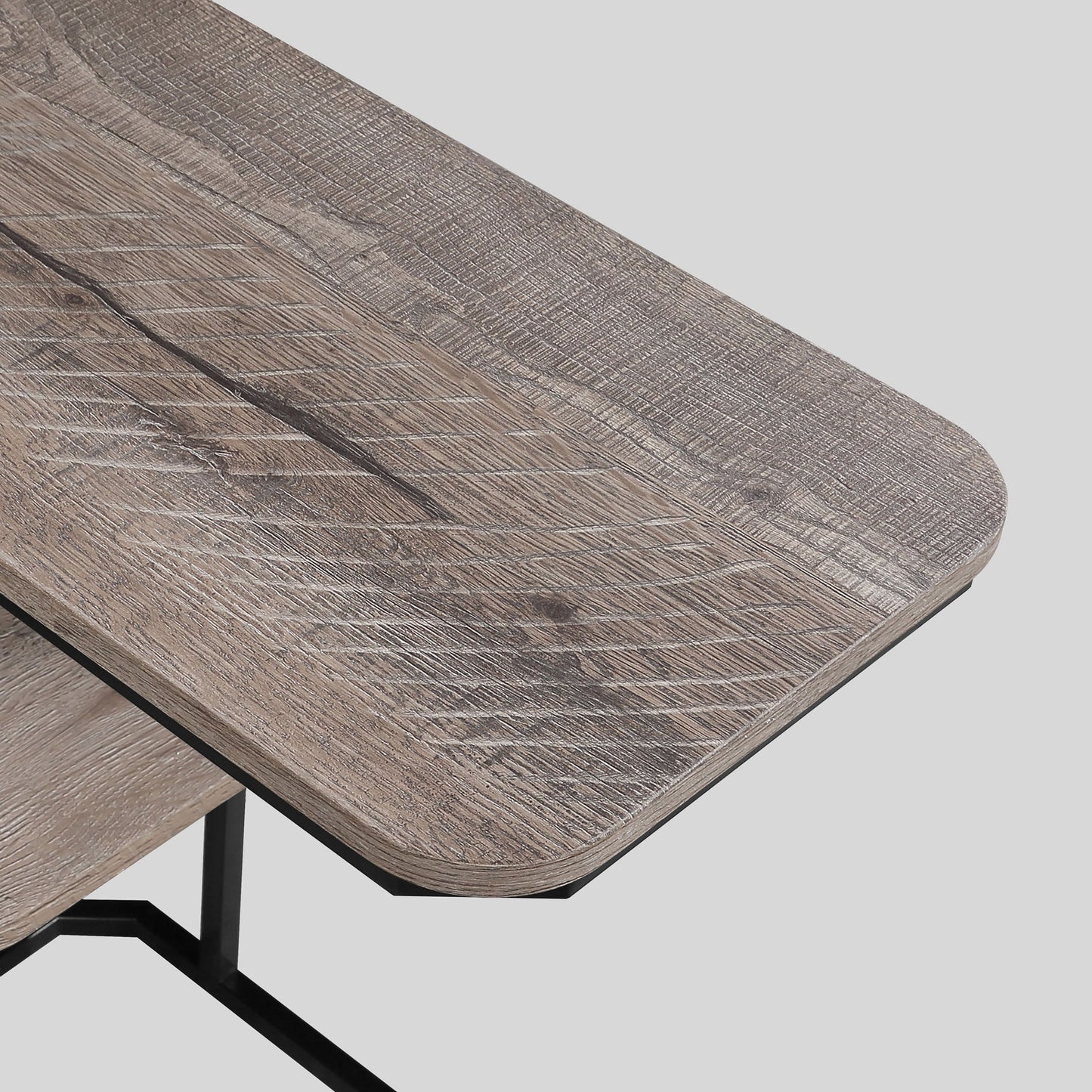 Ida - Chairside Table - Weathered Gray