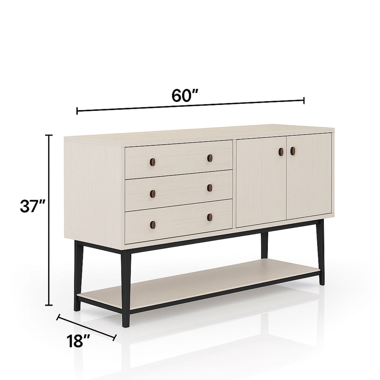 Server With Base - White