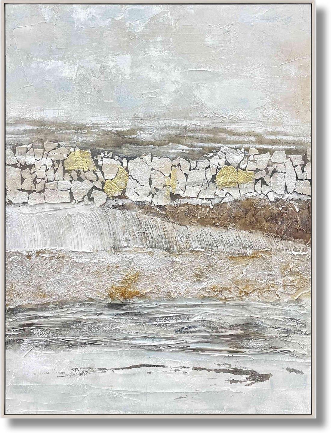 Whispered Stone Ridge - 36" x 48" Framed Wall Art