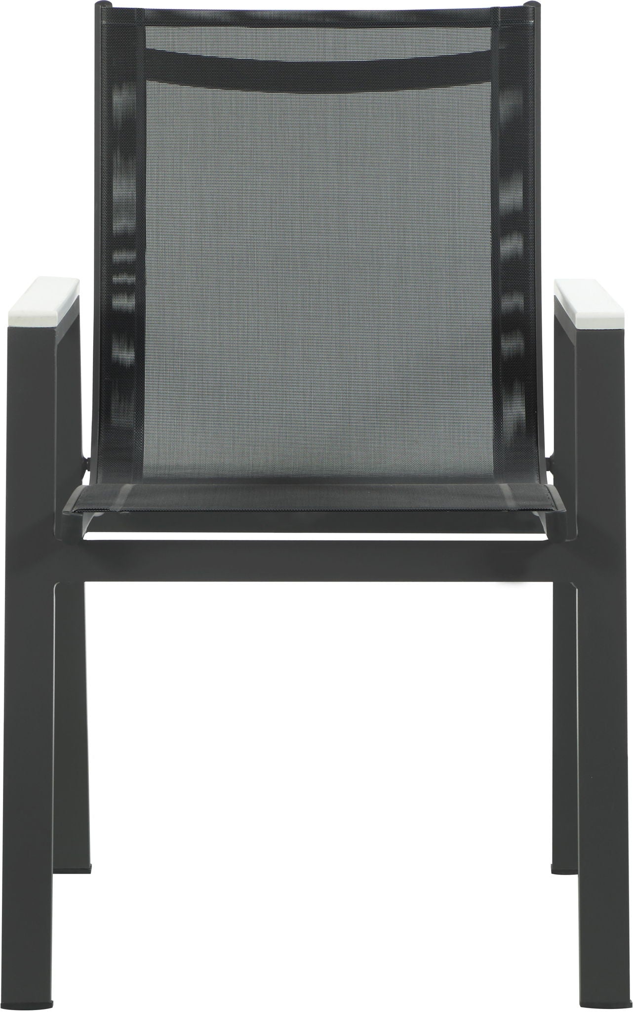 Nizuc - Outdoor Patio Dining Arm Chair With Gray Frame (Set of 2)