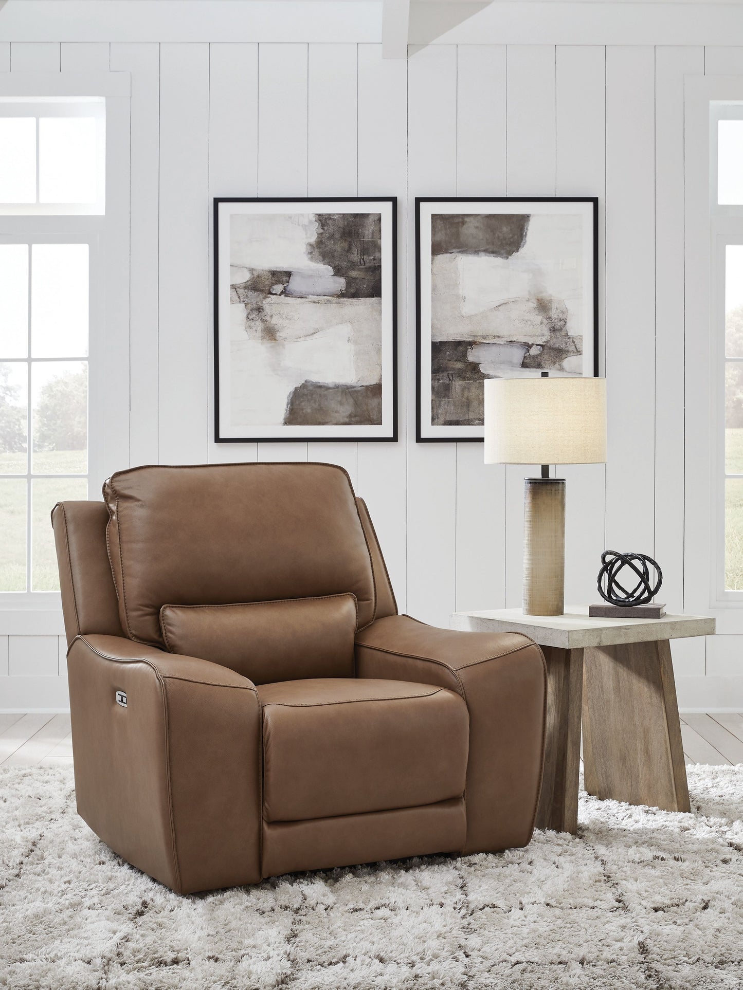 DeepWakes - Power Recliner / Adjustable Headrest - Caramel