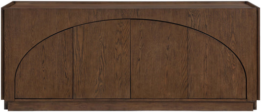 Everson - Oak Veneer And Solid Wood Sideboard/Buffet - Brown