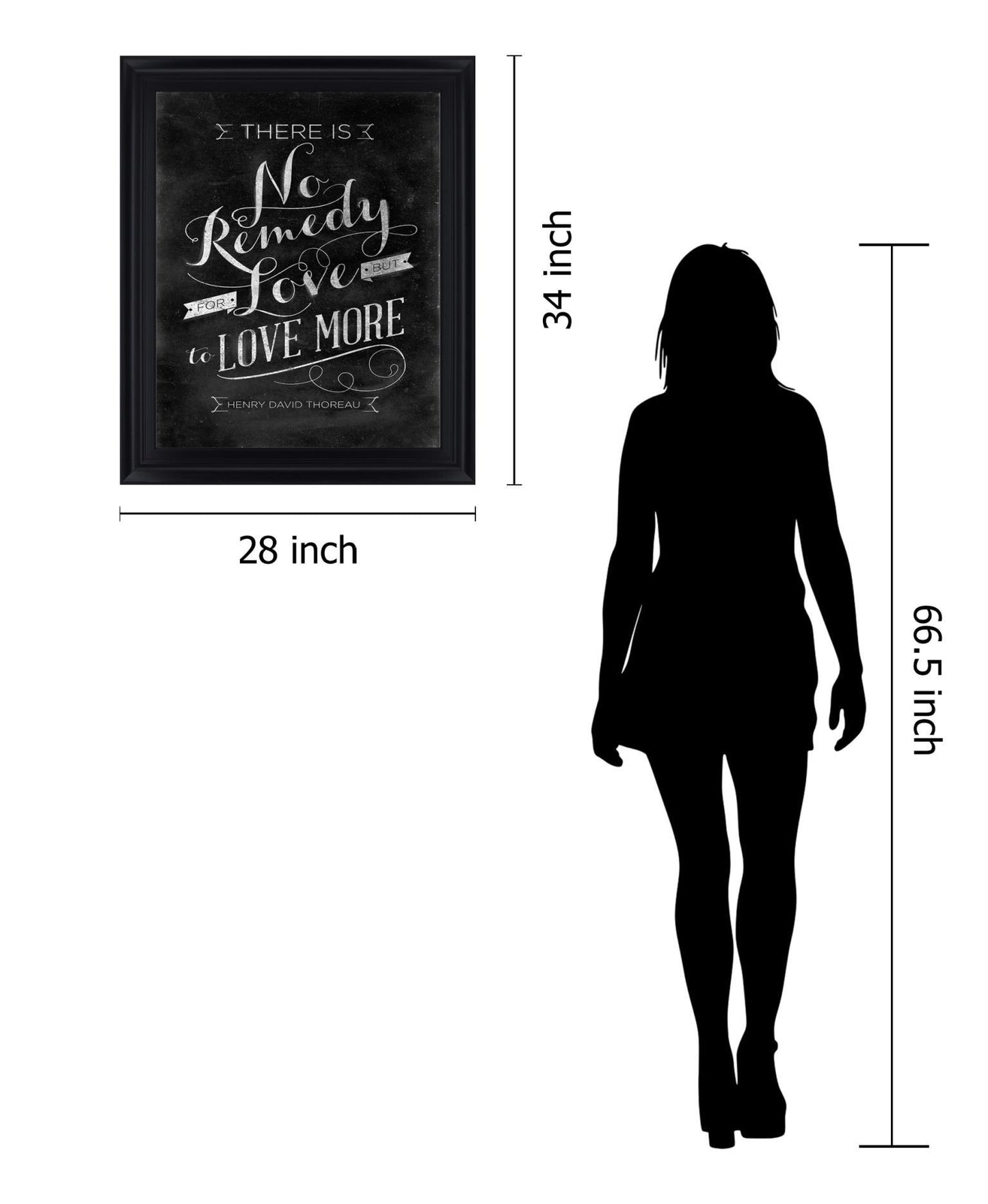 Chalk Wisdom - 28" x 34" Framed Wall Art