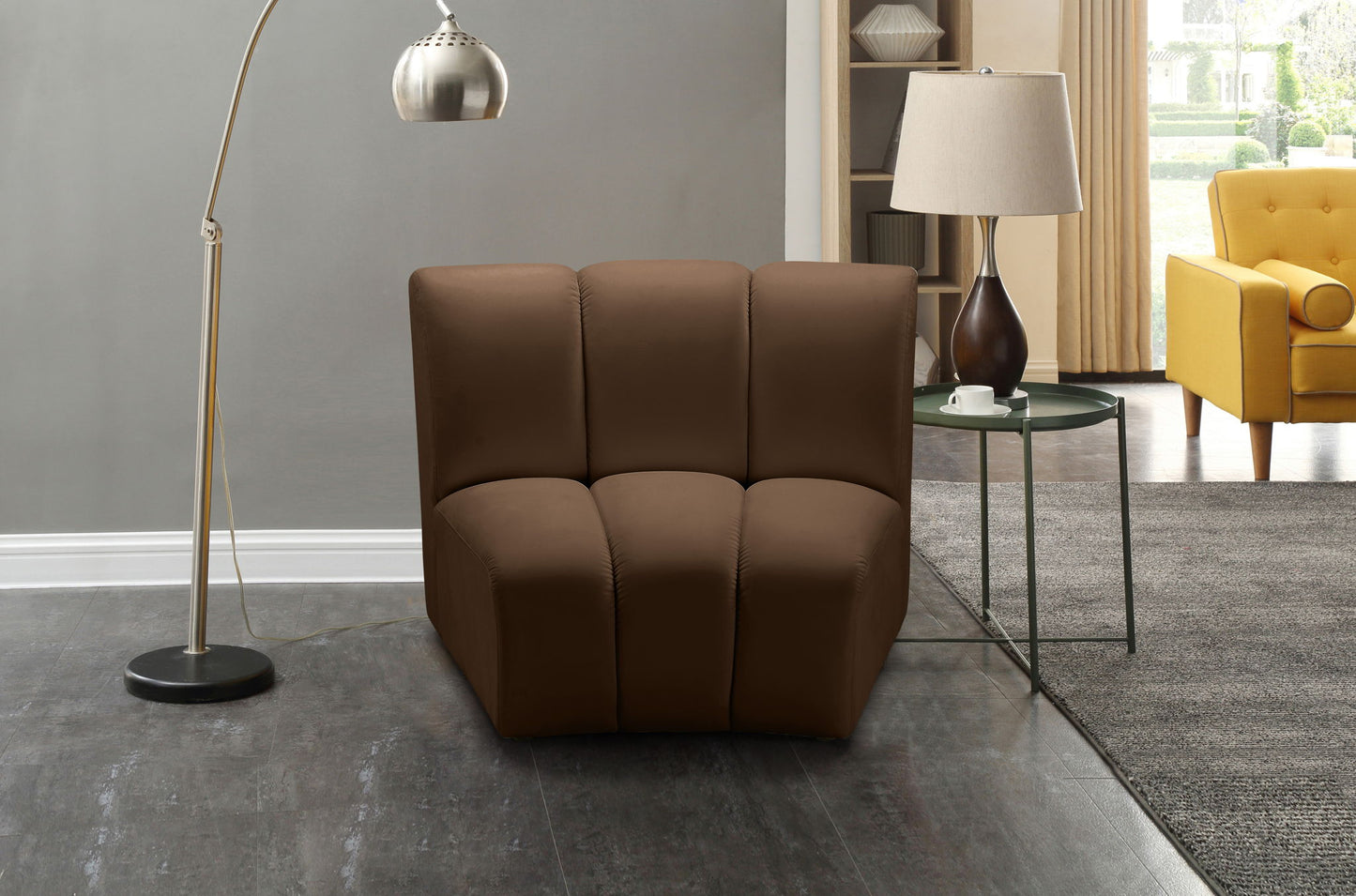 Infinity - Fabric Modular Chair - Brown