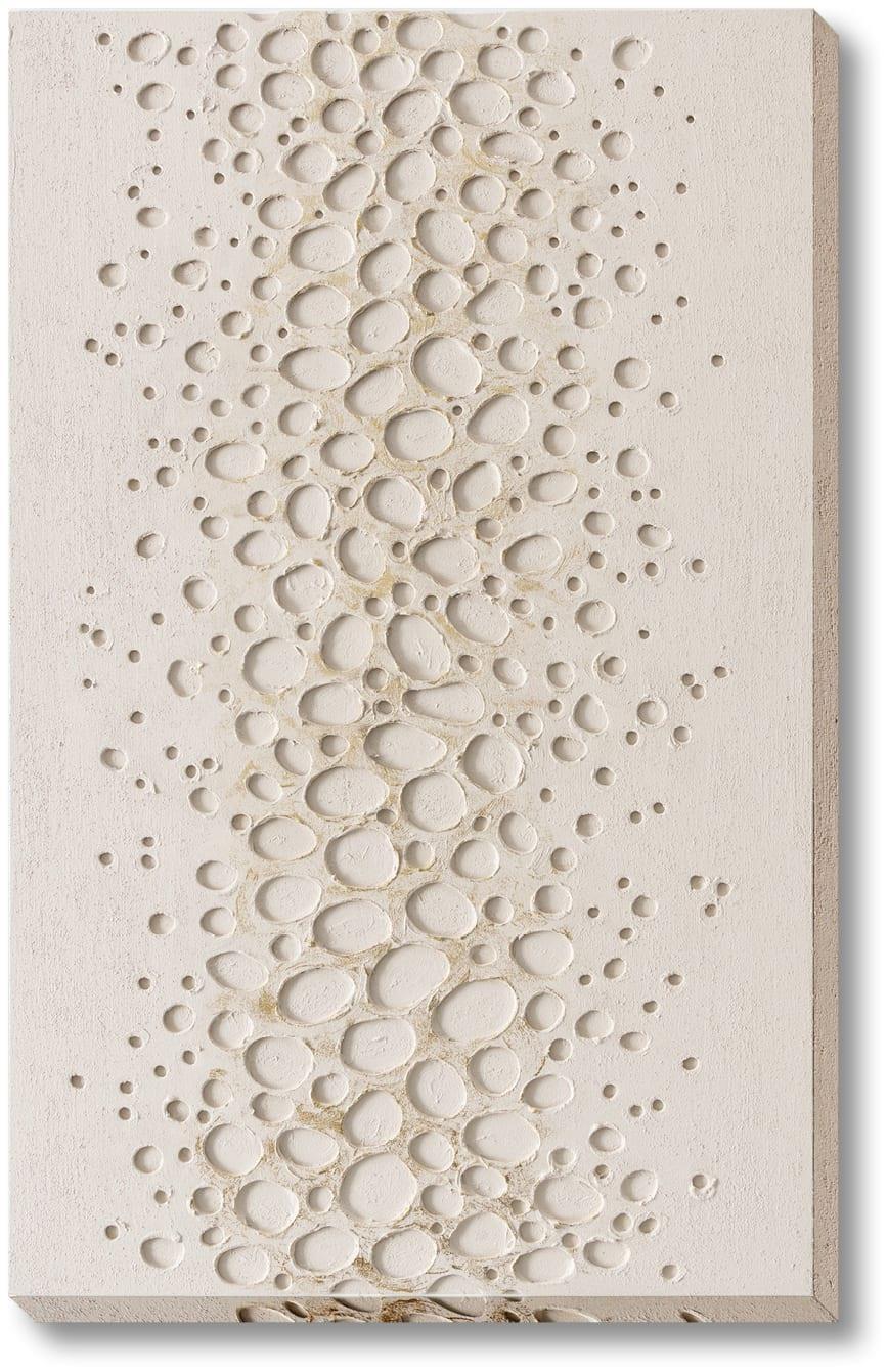 Pebbled Cream Drift - 32" x 47" Framed Wall Art