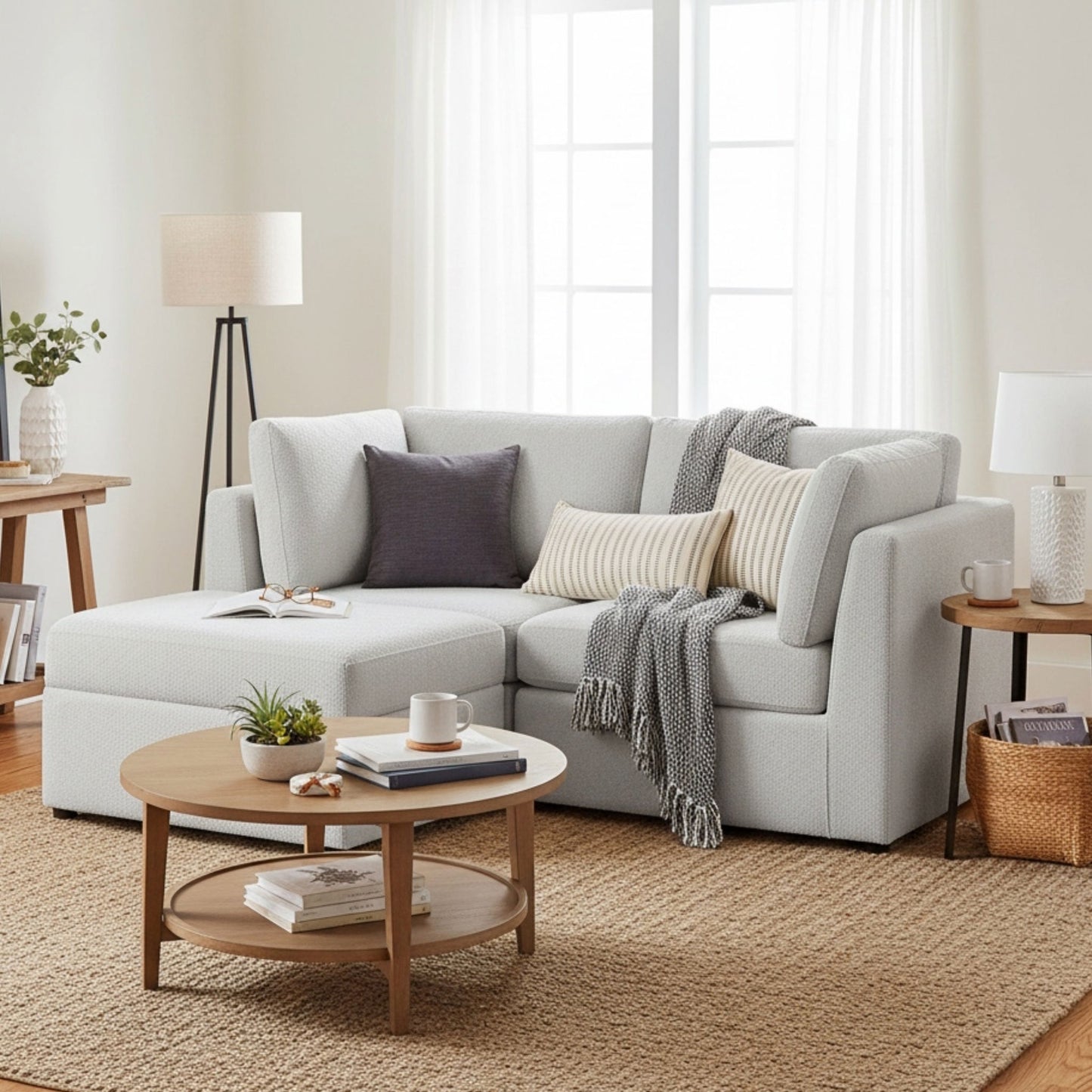 Chauncy - Sectional With Storage Ottoman