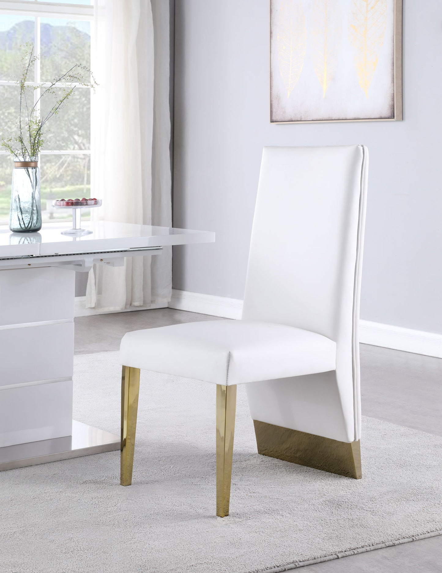 Porsha - Dining Chair (Set of 2) - Gold Base