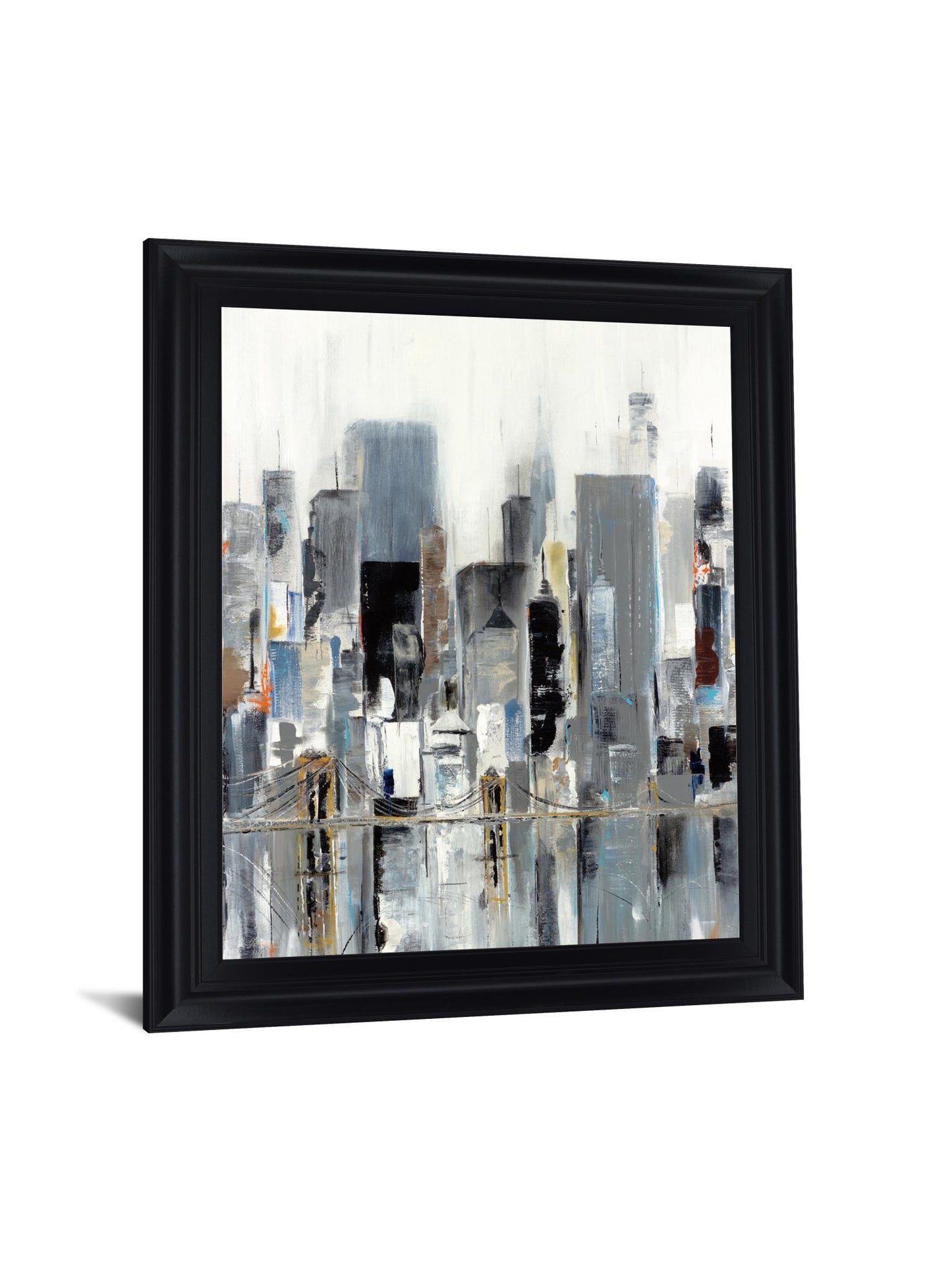 Misty Metropolis - 28" x 34" Framed Wall Art