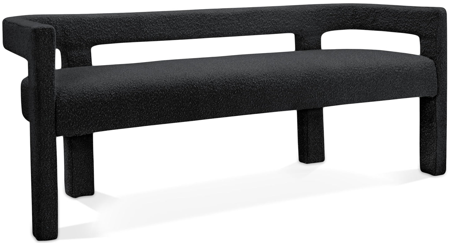 Athena - Boucle Fabric Bench