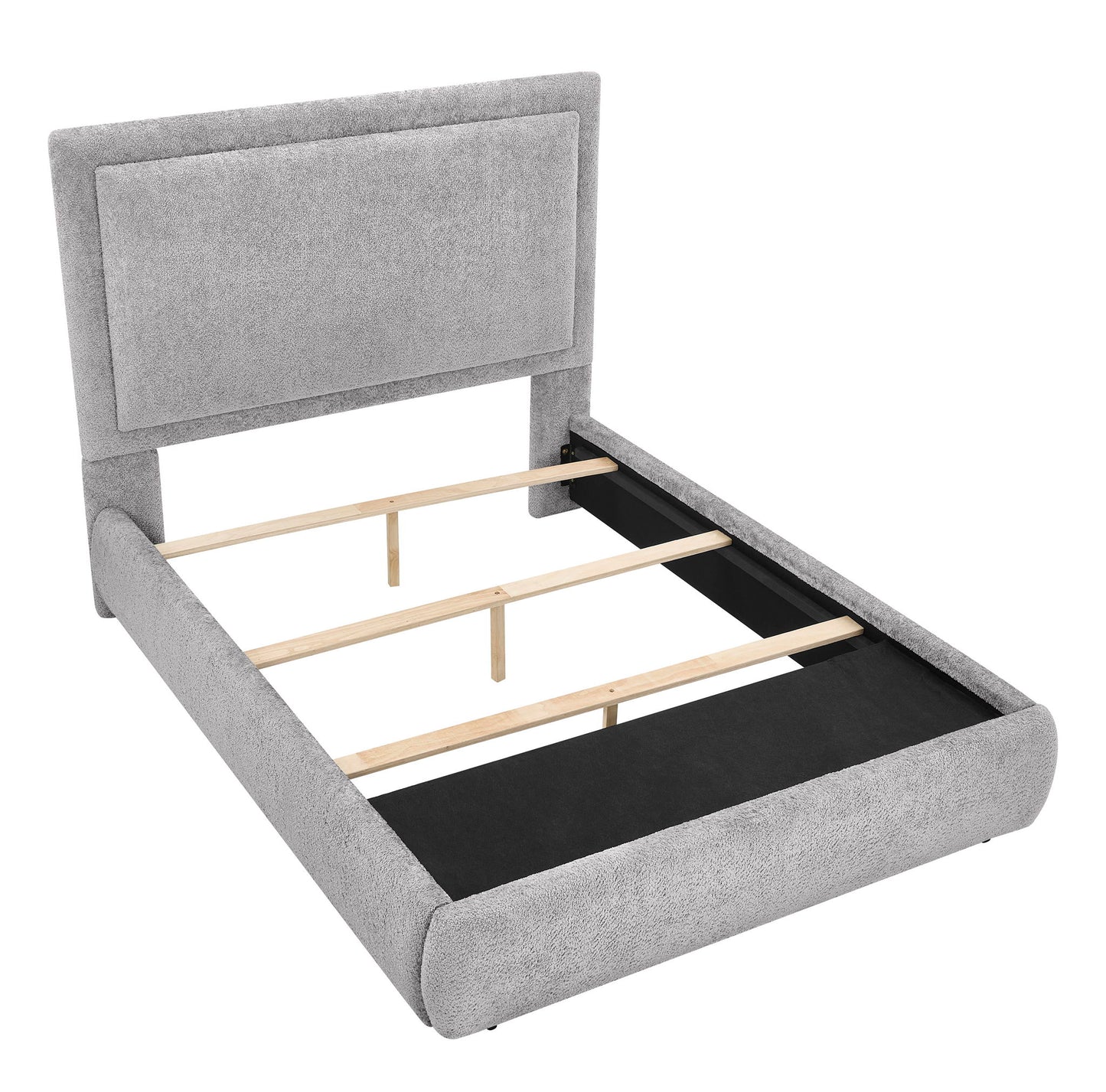 Reverie - Upholstered King Storage Bed - Pewter